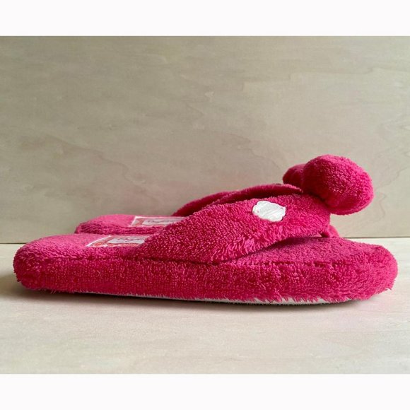 πΊHP!πΊ American Girl Girl's "Be Forever" Fuzzy Fuchsia Pom-Pom Slippers - Picture 4 of 11